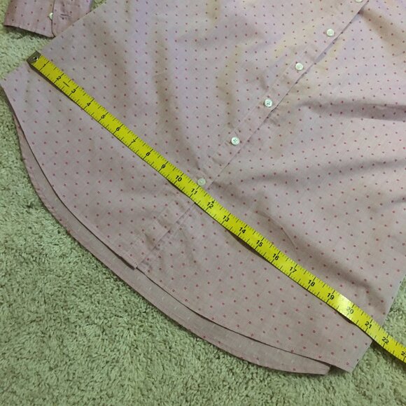 Olsen Europe Micro Polka Dot Cotton Blend Dress Shirt - Picture 14 of 16